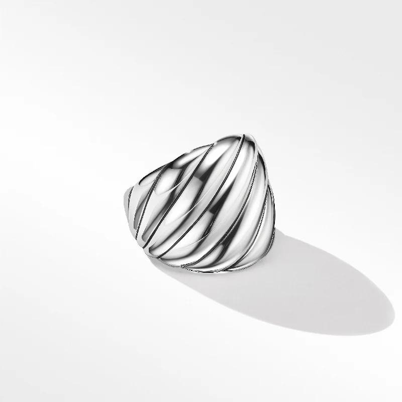 Jewelry Deals That Outshine The Rest Sculpted Cable Ring in Sterling Silver\, 21mm