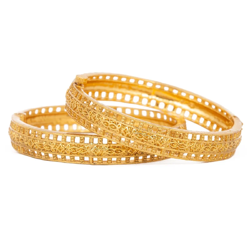 Get Ready To Sparkle – Special Jewelry Discounts Raddhi Jewels Designer Premium Quality Rajwadi Gold Plated Brass Openable Kada/Bangles Set Get Ready To Sparkle – Special Jewelry Discounts Raddhi Jewels Designer Premium Quality Rajwadi Gold Plated Brass Openable Kada/Bangles Set