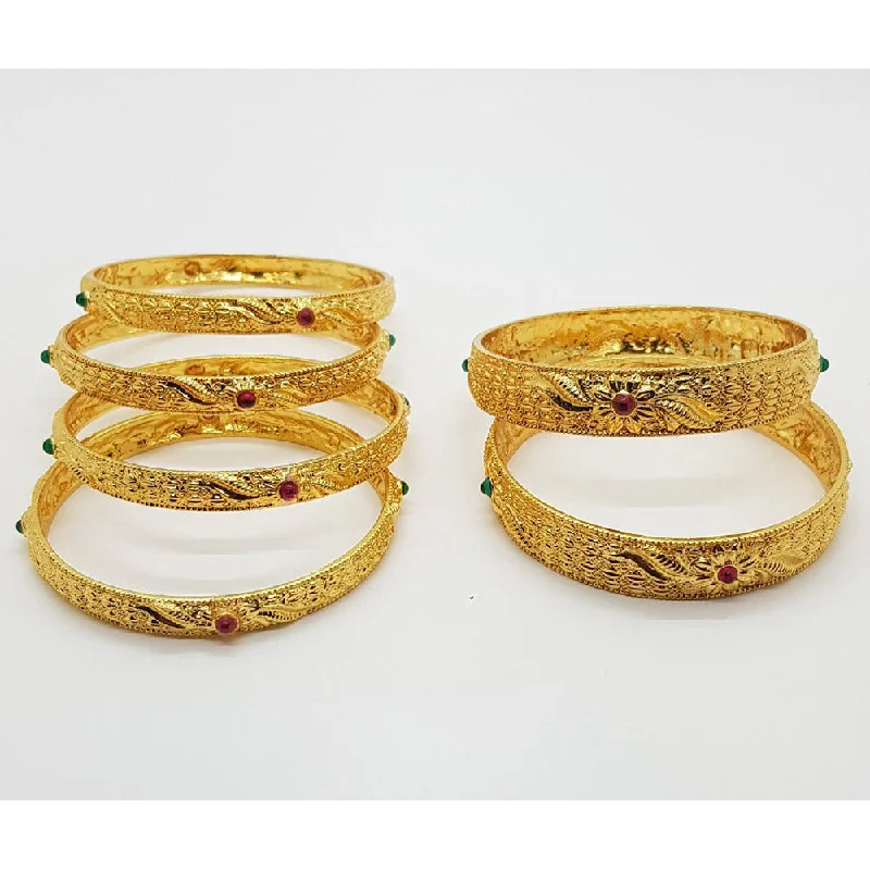 Chic, Trendy, And Affordable Jewelry Sale Raiyaraj Gold Plated Pack Of 3 Bangle Set