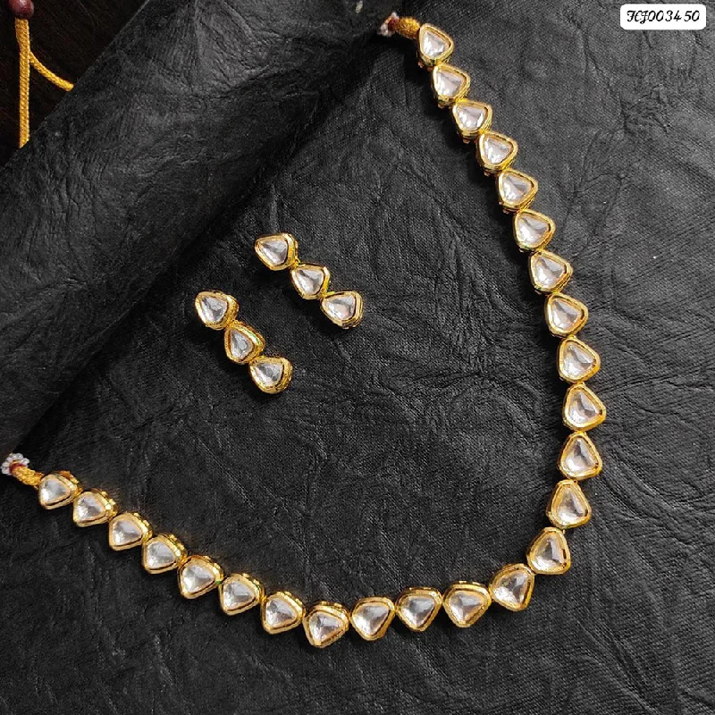 Make Every Moment Shine – Jewelry Discounts Available Raj Creations Gold Plated Crystal Stone Necklace Set