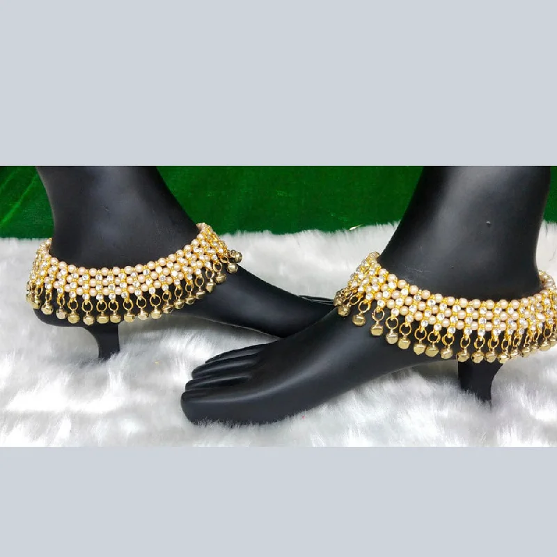 Shop Stylish Jewelry Now And Save Big Roshni Emitation Gold Plated Austrian Stone  Payal