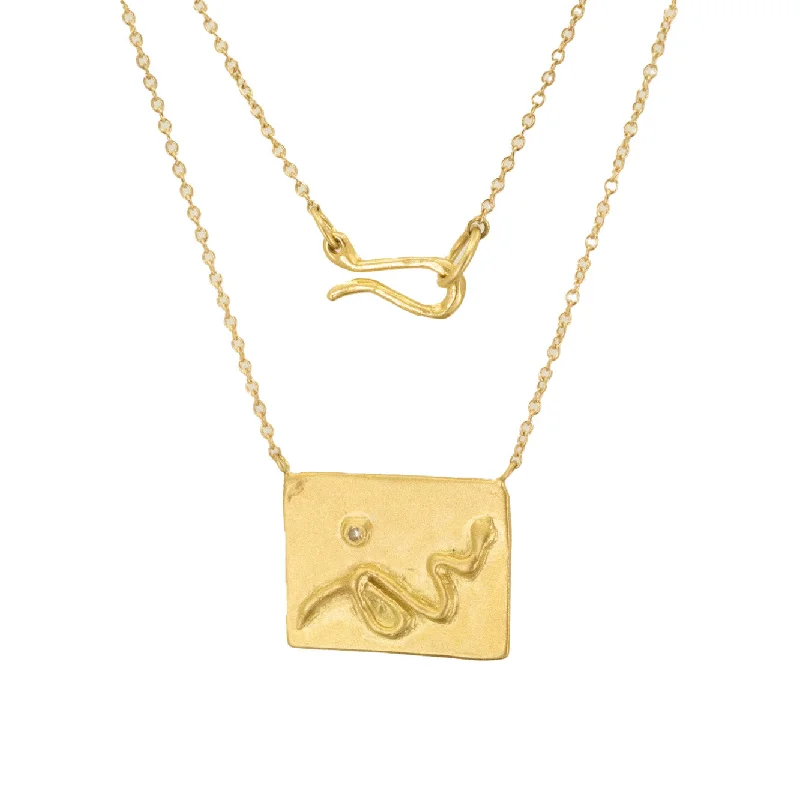 Timeless Elegance At Unbelievable Discounts Diamond Serpent Pendant