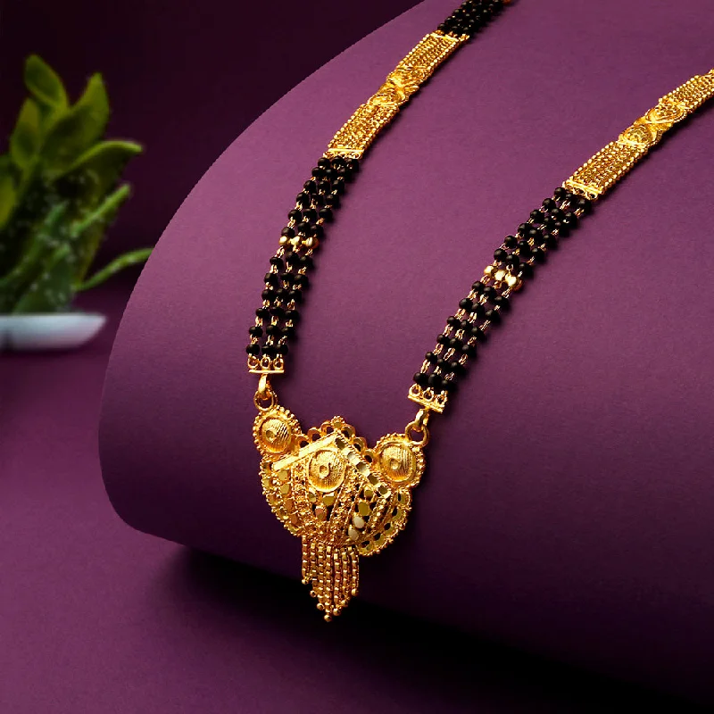 Celebrate With Sparkle – Jewelry Sale Now Live Shrishti Fashion Modern Traditional Gold Plated Mangalsutra For Women
