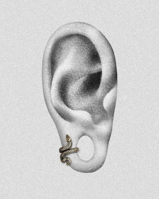 Dainty Floral Jewelry For Feminine Elegance Sin Serpent Lobe Cuffs™️