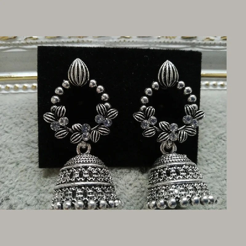 Glamorous Jewelry, Glamorous Deals – Shop Now Tahura Oxidised Plated Jhumki Earrings Glamorous Jewelry, Glamorous Deals – Shop Now Tahura Oxidised Plated Jhumki Earrings