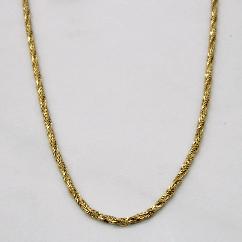 Shop Stylish Jewelry Now And Save Big 18k Yellow Gold Wheat Chain | 24" |