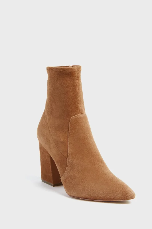 Bracco Suede Slim Isla Ankle Booties