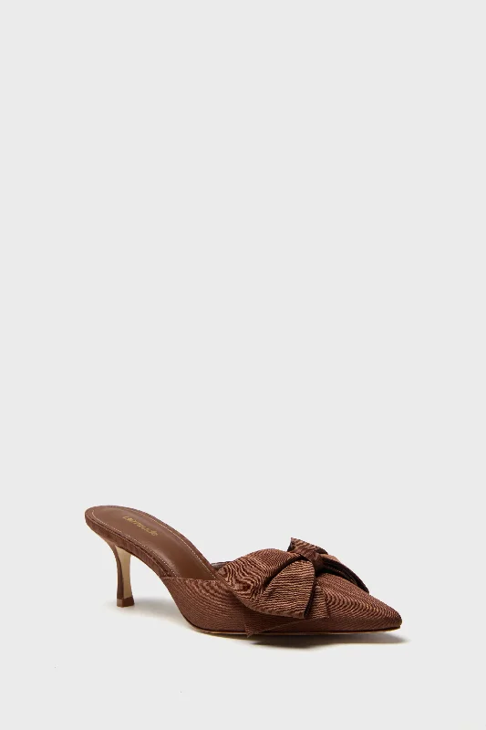 Cinnamon Fabric Mini Elle Pump