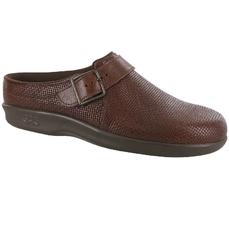 Clog - Woven Brown