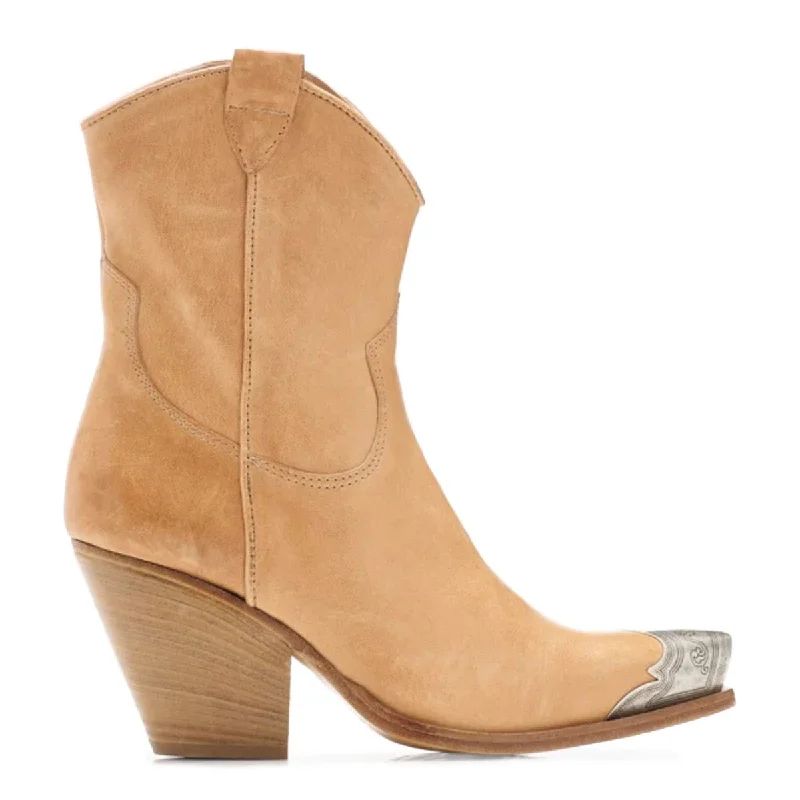 Free People Women's Brayden Western Camel Leather