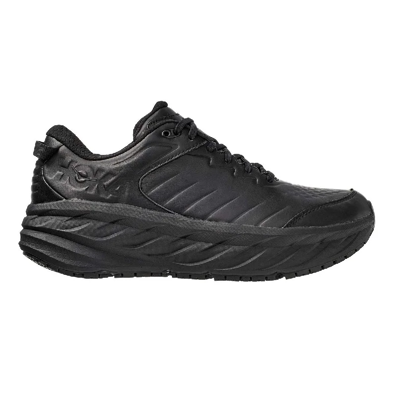 Hoka One One Women's Bondi SR Black Leather