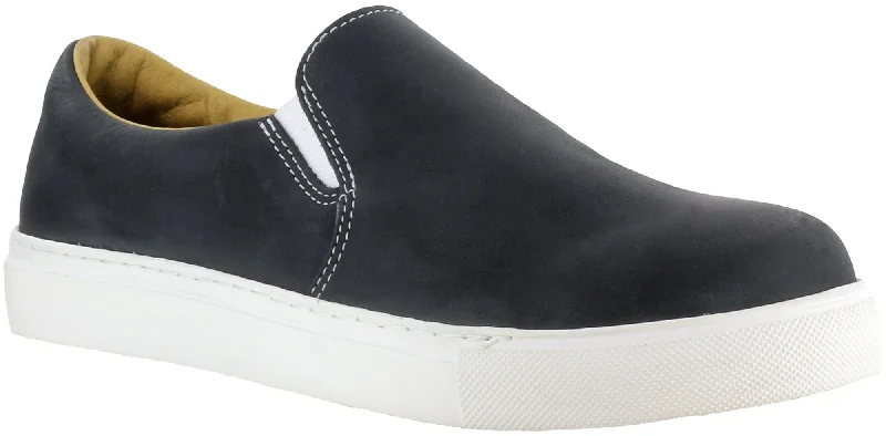 Mellow Walk Jessica Womens Black Leather Slip-On Shoes 5 E