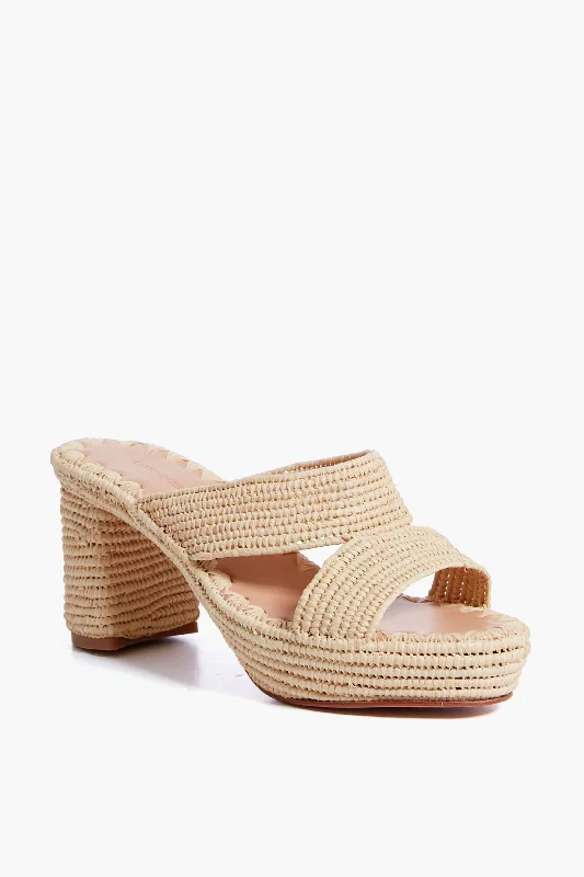 Natural Raffia Andre Heels