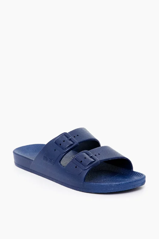 Navy Moses Sandals