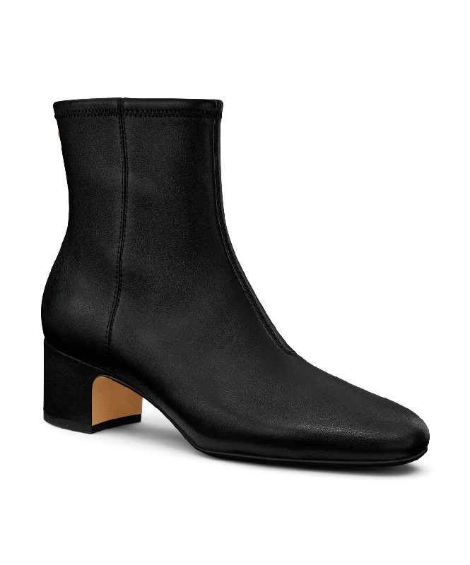 The Starling 50 Bootie - Black Stretch Leather