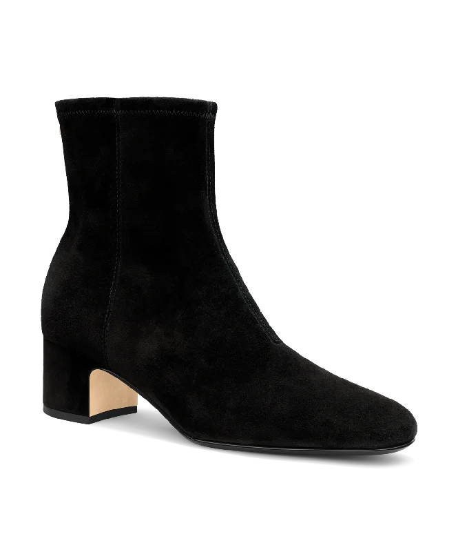 The Starling 50 Bootie - Black Stretch Suede